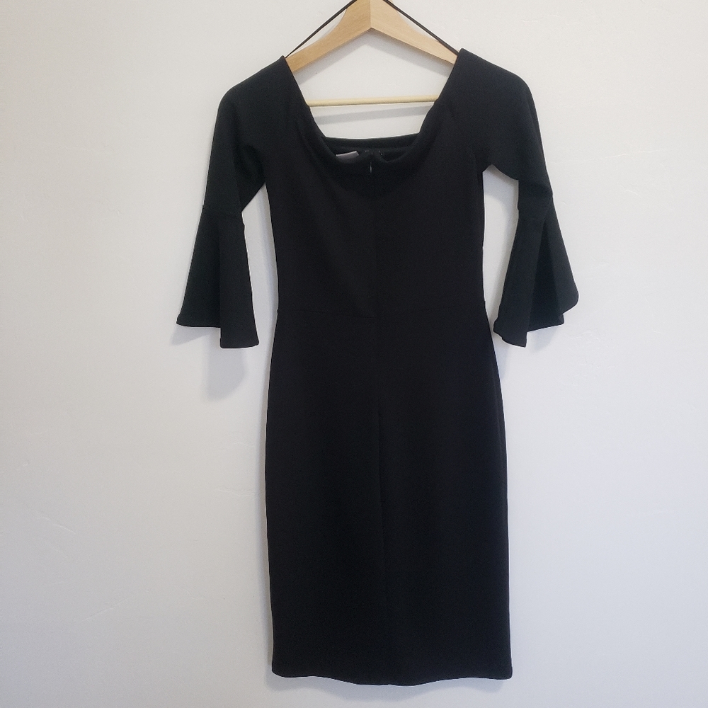 H&M Off-The-Shoulder Midi Dress Size XS - Picture 3 of 5